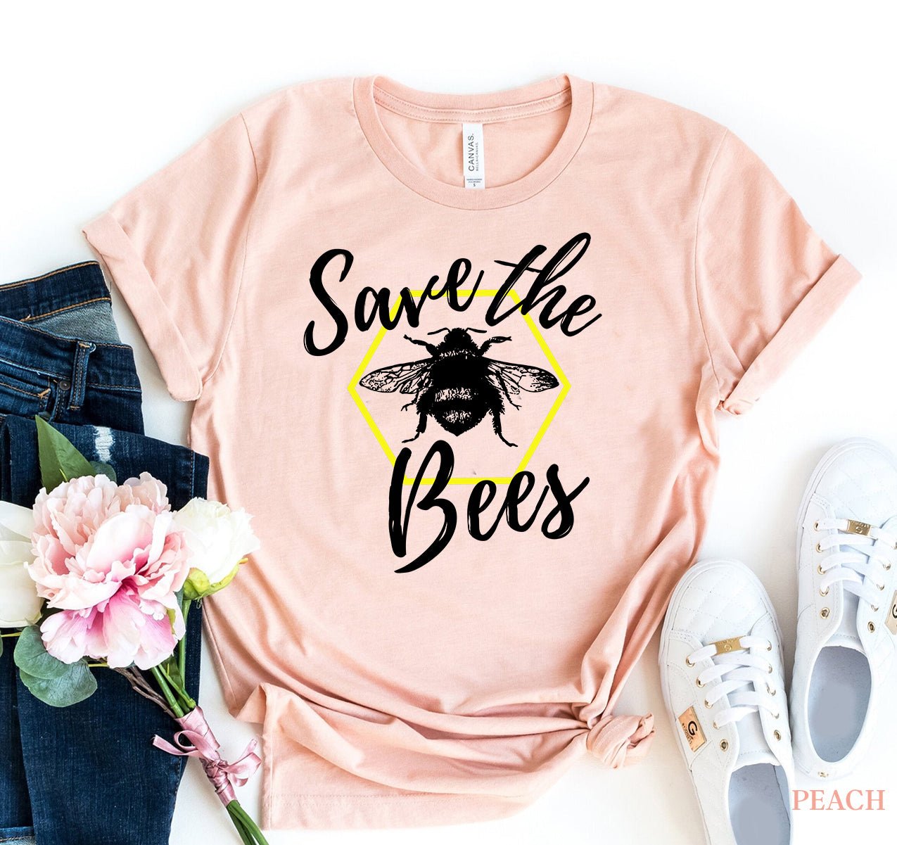 Save The Bees T-shirt - Faith & Flame - Books and Gifts - Agate -
