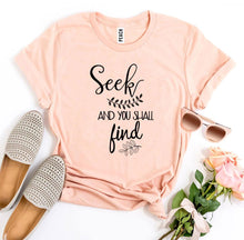 Seek And You Shall Find T-shirt - Faith & Flame - Books and Gifts - Agate -