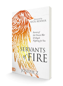 Servants of Fire: Secrets of the Unseen War and Angels Fighting For You Paperback – June 6, 2023 - Faith & Flame - Books and Gifts - Harrison House - 9781667502137