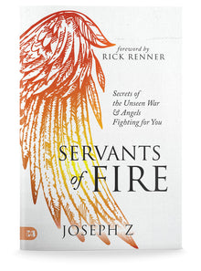 Servants of Fire: Secrets of the Unseen War and Angels Fighting For You Paperback – June 6, 2023 - Faith & Flame - Books and Gifts - Harrison House - 9781667502137